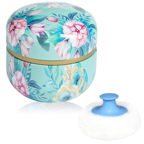 Portable Baby Powder Puff and Container Travel Essential for Dusting