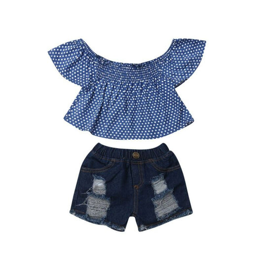 6 months - 6T Toddler Baby Kid Girl Summer Outfits Little