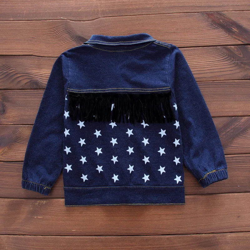 Baby Kids Denim Jacket Boys Coat Toddler Sport Clothes Suit Clothing