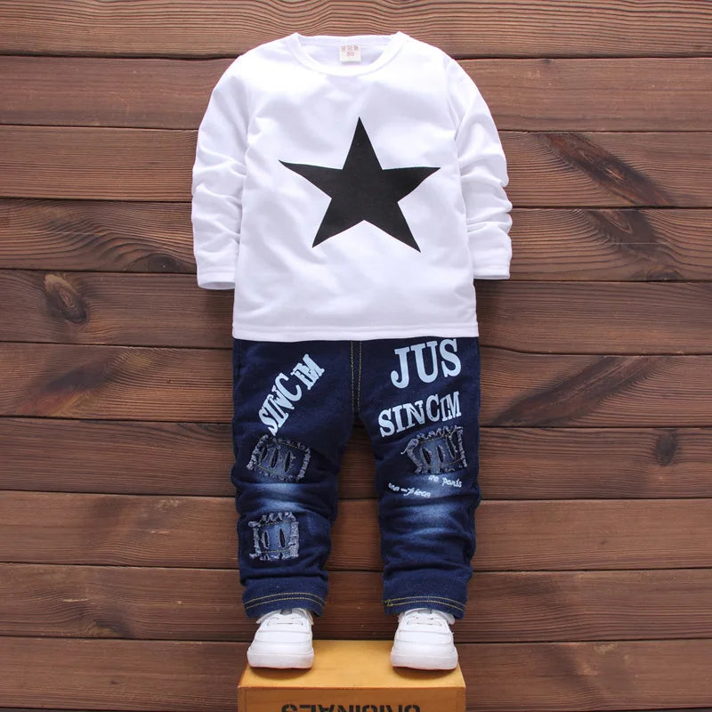 Baby Kids Denim Jacket Boys Coat Toddler Sport Clothes Suit Clothing