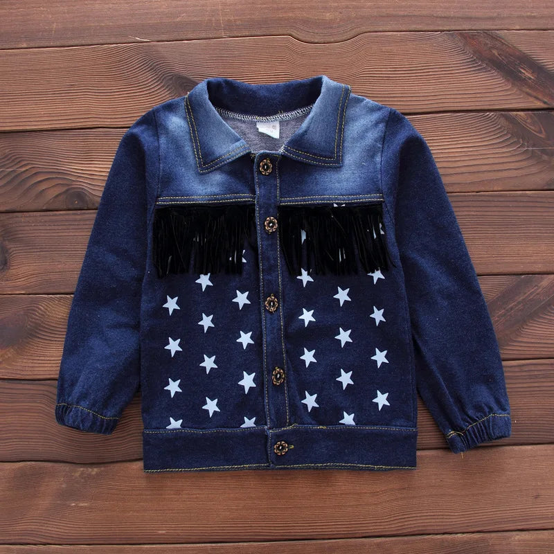 Baby Kids Denim Jacket Boys Coat Toddler Sport Clothes Suit Clothing