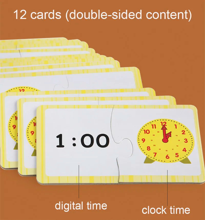 Children Clock Educational Toys Hour Minute Second