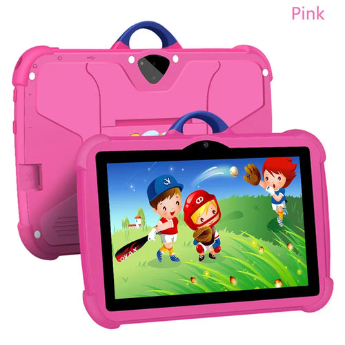 New Cartoon Pattern Kids Tablet 7 Inch Quad Core 4GB RAM 64GB ROM