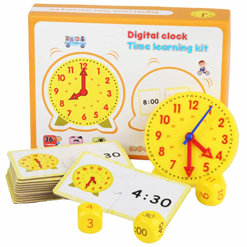Children Clock Educational Toys Hour Minute Second