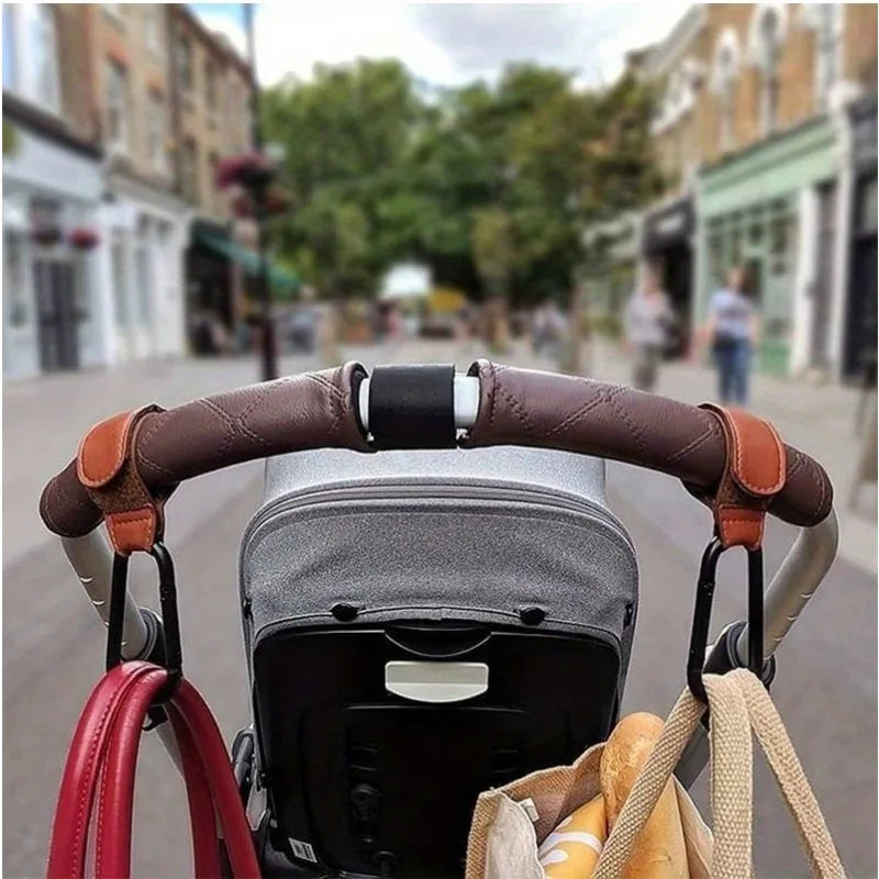 2Pcs Heavy Duty Stroller Hooks Non Slip Portable Multi‑Purpose Hooks