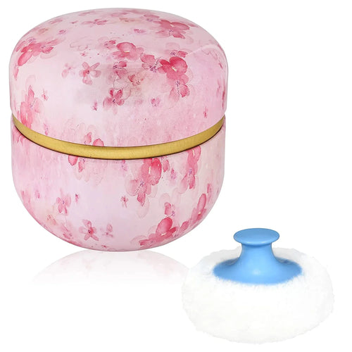Portable Baby Powder Puff and Container Travel Essential for Dusting