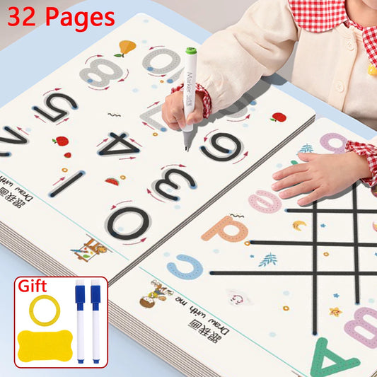 Reusable Pen Control Training Book for Children Magical Tracing