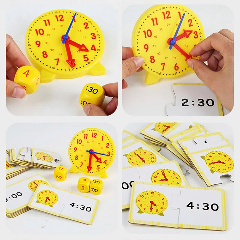 Children Clock Educational Toys Hour Minute Second