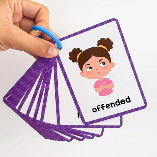 15 Cards Kids Emotion Flashcards Toddler Feelings Cognition Cards