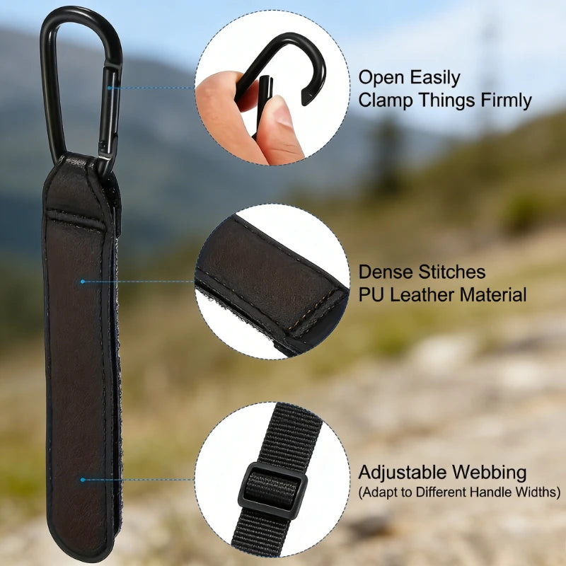 2Pcs Heavy Duty Stroller Hooks Non Slip Portable Multi‑Purpose Hooks