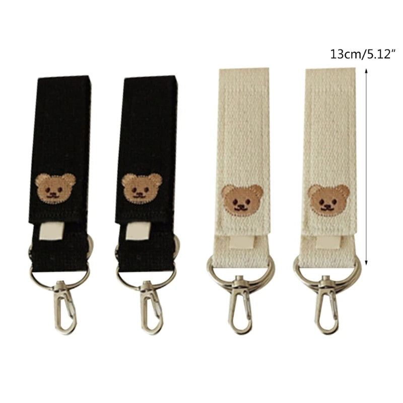 2Pcs Baby Stroller Hooks for Hanging Mommy bags Pushchair Clips