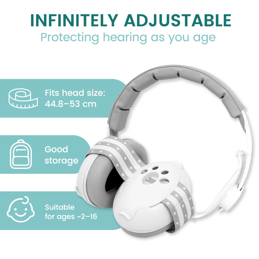 Baby Ear Protection Noise Cancelling Headphones for Babies, 2-in-1