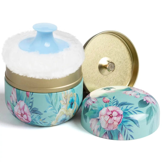 Portable Baby Powder Puff and Container Travel Essential for Dusting