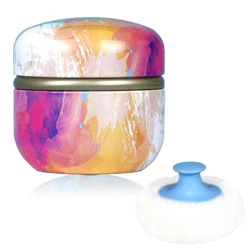 Portable Baby Powder Puff and Container Travel Essential for Dusting