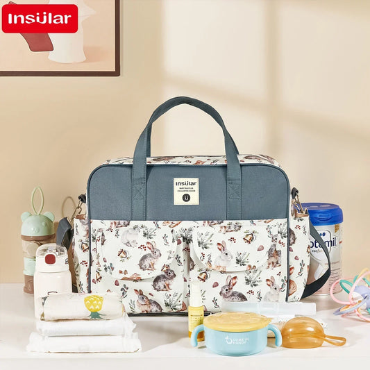 Fashion Mommy One Shoulder Messenger Bag Multifunctional Mommy Handbag