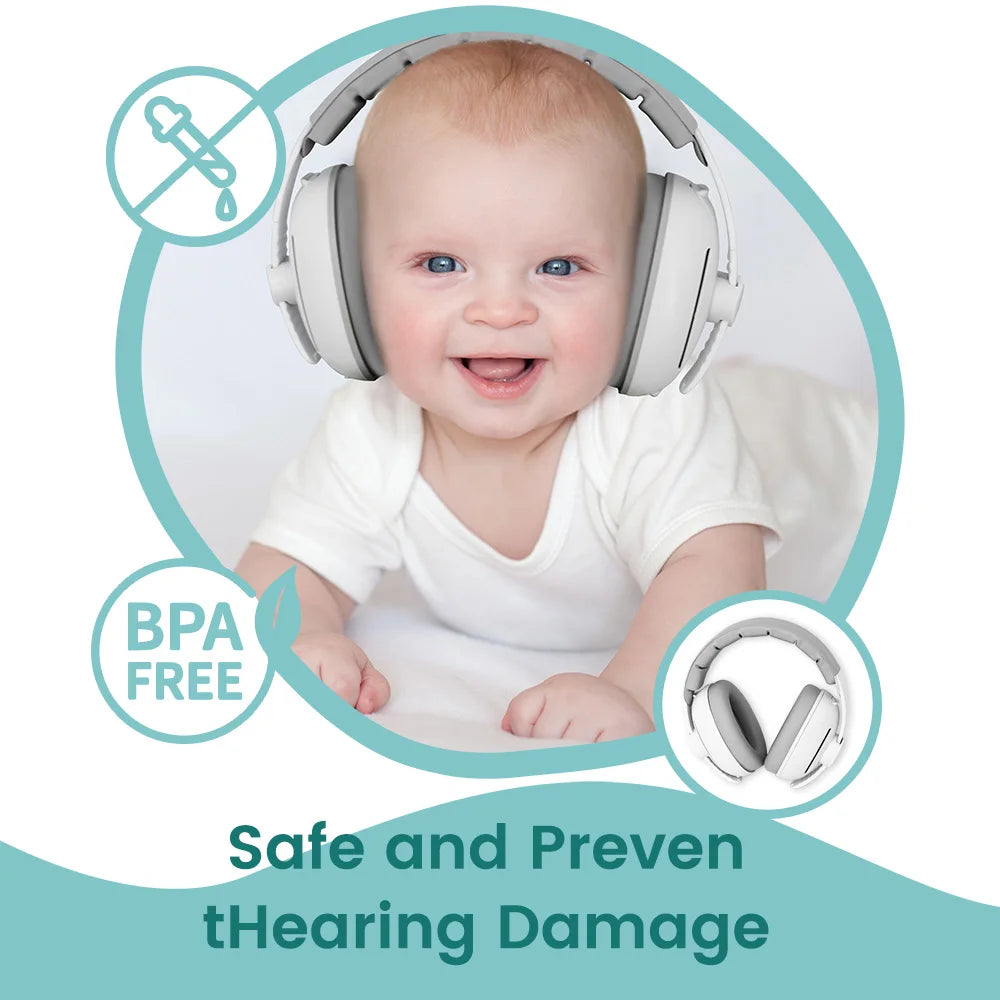 Baby Ear Protection Noise Cancelling Headphones for Babies, 2-in-1