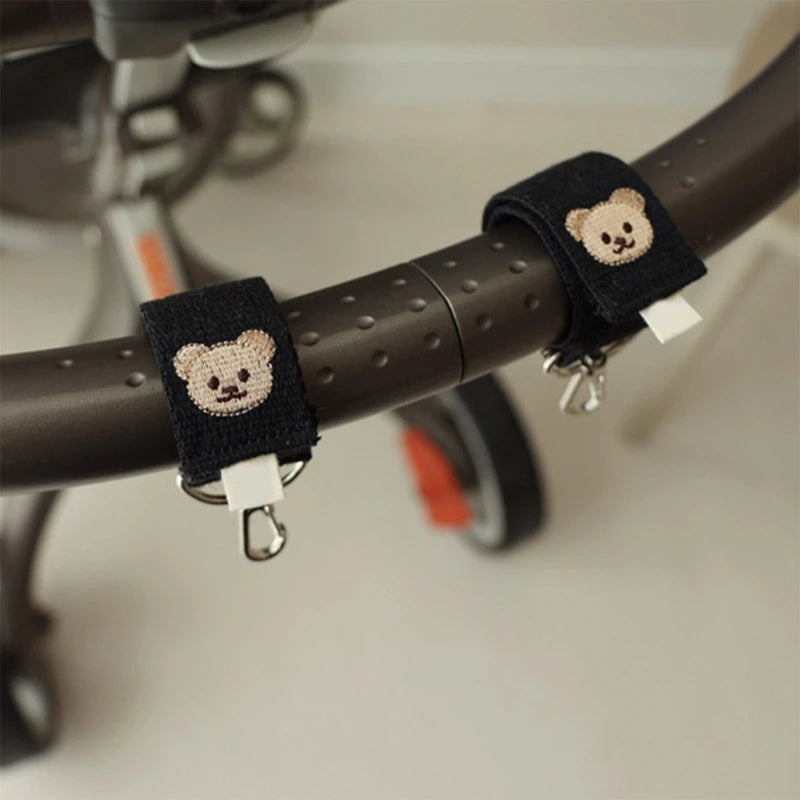 2Pcs Baby Stroller Hooks for Hanging Mommy bags Pushchair Clips