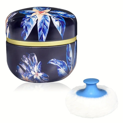 Portable Baby Powder Puff and Container Travel Essential for Dusting